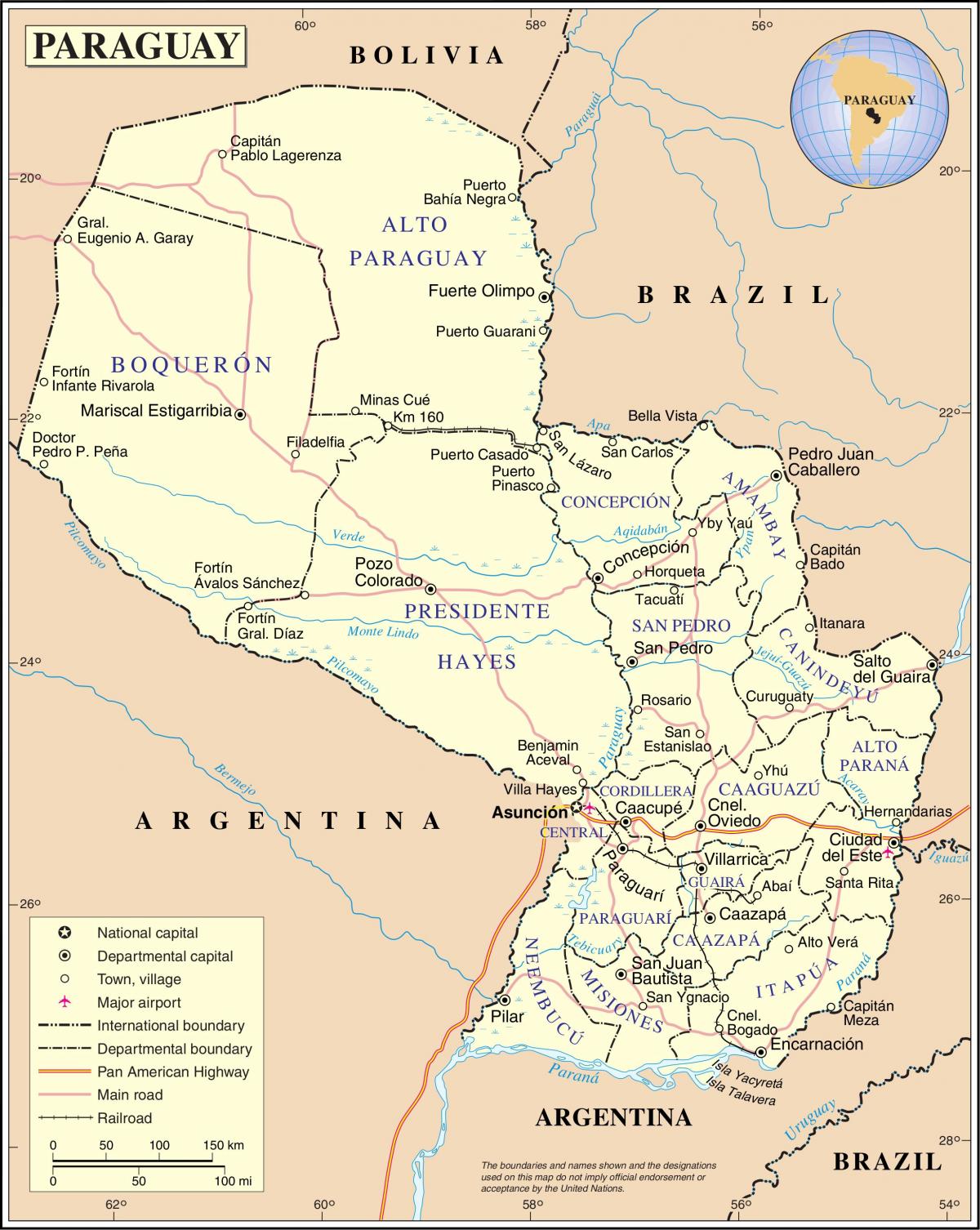 नक्शे के cateura परागुआ 