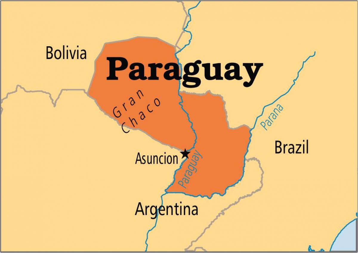 राजधानी पराग्वे के नक्शे